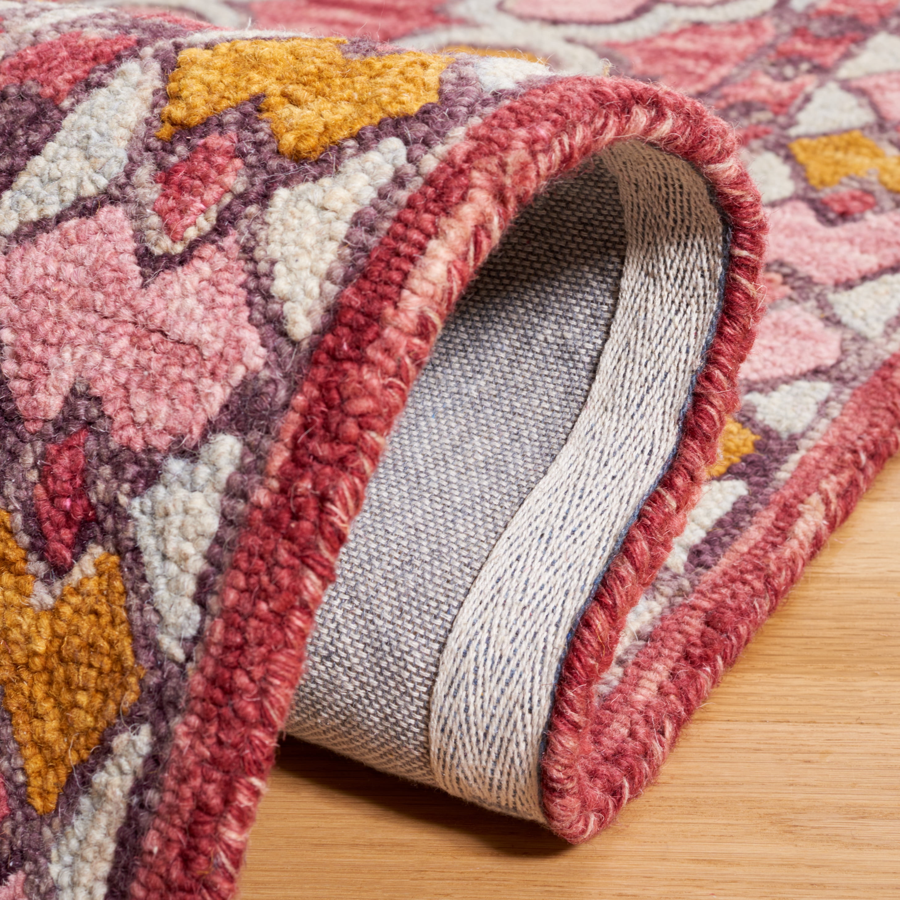 SAFAVIEH Aspen Joshua Geometric Area Rug, Pink/Yellow, 6' x 9'