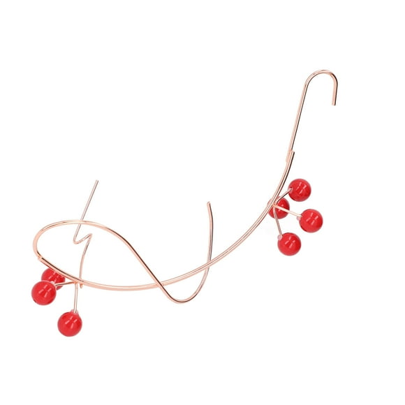 Butterfly Banana Hammock, Hanging Banana Feeder Iron Portable Small Red Bead Embellishments Attached Decorative for Outdoor