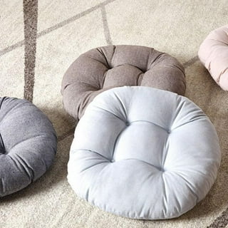 Fumete 12 PCs Floor Pillows Cushions Round Seat Pillows Seating 15 x 15  Inches Color Chair Cushions Floor Pillow Reading Cushion for Kids Adults