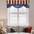 thumbnail image 2 of 4th of July Tie Up Valance Curtains for Windows, Kitchen Curtains Window Treatments, Sunflower Independence Day Short Window Shades Valances for Bedroom Bathroom Cafe 54"x18", 2 of 8