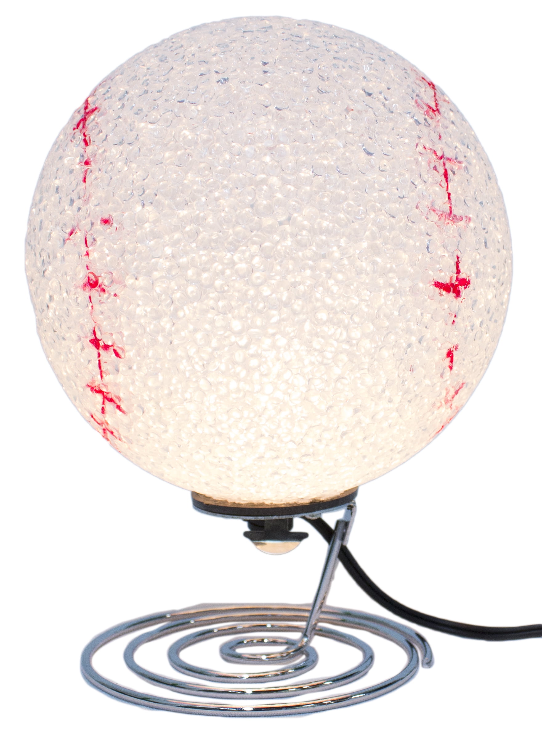 7.5 Inch Baseball Lovers Baseball Shaped Desktop Lamp/ Nightlight