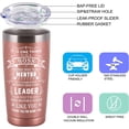 thumbnail image 4 of Boss Gift for Women Men Tumbler Cup with Lid and Straw Funny Christmas Birthday Appreciation Gifts Coffee Cup 20 oz Double Wall Vacuum Insulated Stainless Steel Travel Mug Tumbler, 4 of 6