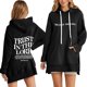 thumbnail image 1 of WILLBEST Vestidos Sudadera Con Capucha Informal Con Letras Estampadas Para Mujer, 1 of 3
