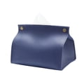 thumbnail image 1 of Estuches de Pañuelos de Cuero PU, a Prueba de Polvo, a Prueba de Agua, Contenedor de Pañuelos Faciales, Servilleta, Almacenamiento de Papel para , Azul Soledad Estuche porta pañuelos, 1 of 8