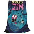 thumbnail image 3 of Invader Zim Flannel Blanket Ultra-Soft Micro Fleece Throw Blanket For Bed Sofa Couch Car Office Unisex Adult Fuzzy Bed Blanket Cozy Kids Throw Blanket 40"x30", 3 of 8