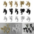 thumbnail image 4 of Hi.FANCY Crochet Mural Tête d'Animal 3D en Résine pour Manteau Chapeau Support Robuste Décoration Maison Type 6, 4 of 9