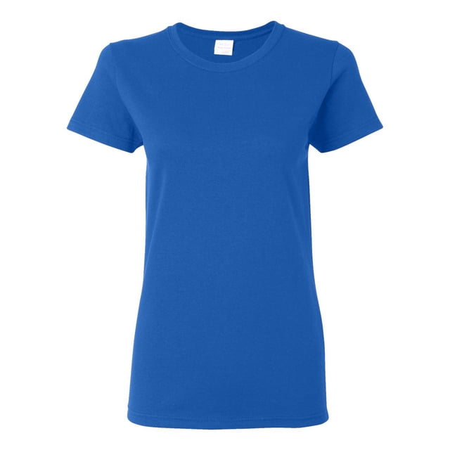 T-Shirt en Coton Épais pour Femmes, 2TG, Royal