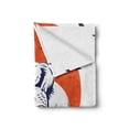 thumbnail image 2 of Hunting Soft Flannel Fleece Blanket, Cocker Spaniel Breed Dog Retrieving the Pheasant Flying Ducks at Sunset, Cozy Plush for Indoor and Outdoor Use, 50" x 70", Dark Blue Orange White, by Ambesonne, 2 of 6
