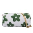 thumbnail image 1 of Sywqhk Bonito Bolso De Hombro Con Cilindro De Flores Para Mujer, Cadena De Invierno, Monedero De Felpa (Verde) Sywqhk Para estrenar, 1 of 9