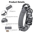 thumbnail image 3 of Military Tactical Dog Collar Nylon Adjustable Durable German Shepherd for Medium Large Outdoor Walking Training Pet Supplies ShopWise Round, 3 of 21