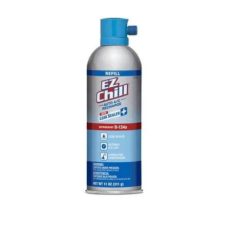 EZ Chill R-134a AC Recharge Kit Refill with Leak Sealer Plus