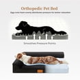 thumbnail image 5 of Exclusivo Mezcla Orthopedic Dog Bed with Washable Cover 36"x24", Jacquard Fluff Pet Sofa Bed with 2-Sided Bolsters for Medium Dogs, Black, 5 of 9