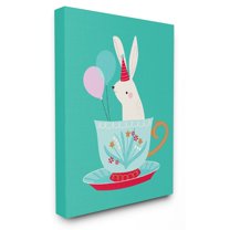 The Stupell Home Decor Collection The Kids Room by Stupell Bunny In Teacup Wall Art