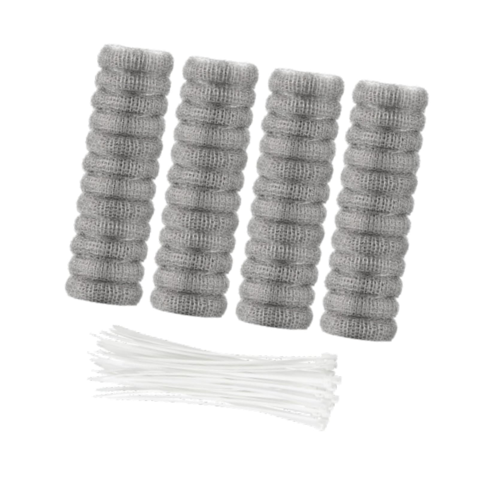 Tongina 48x Washing Machine , Laundry Mesh Washer Hose Filter, Easy to Remove Stainless Steel and Cable Ties
