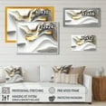 thumbnail image 4 of Designart Abstract Geode Waves Grey V Canvas Wall Art, 4 of 5