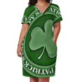 thumbnail image 3 of Vestido holgado con bolsillos para el Día de San Patricio, vestido de cumpleaños para mujer, vestido elegante de lujo para mujer, falda de verano para mujer, 3 of 7