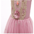 thumbnail image 6 of XBASW Kids Toddler Flower Girl Dress Long Trailing Princess Dresses Girls Short Sleeve Tulle Ball Gowns for Baby 2-12T, 6 of 9
