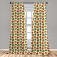 thumbnail image 5 of Ambesonne Turtle Curtains, Sea Animals Color Blots, Pair of 28"x63", Multicolor, 5 of 5