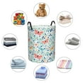 thumbnail image 6 of Goofa Butterflies Printed Circular Hamper,Laundry Basket with Handles,Storage Baskets Foldable,Large Capacity Laundry Hamper-Small, 6 of 8