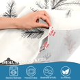 thumbnail image 3 of Yayeee Kitchen Curtains Tier Pair Light Filtering 27"x24" Rod Pocket Short Cafe Window Panel, Christmas Plaid Deer, 3 of 7