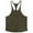Army Green, variant on Timegard Tank Tops Mens Workout Tee Shirts Racerback Round Neck Sleeveless Comfy Casual Running Tops