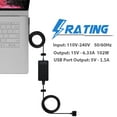 thumbnail image 3 of 15V 6.33A 102W Power Supply Charger for Surface Book 2 Enhanced Edition i7 15V 4A 65W Surface Book Pro 4 Laptop for Microsoft 1798 1706, 3 of 11