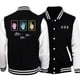 thumbnail image 2 of Chaqueta con estampado de lenguaje de señas esquelético para hombre, chaqueta de béisbol divertida de estilo hip hop, ropa de calle de gran tamaño para otoño, jersey de lana para hombre nuevo, 2 of 4