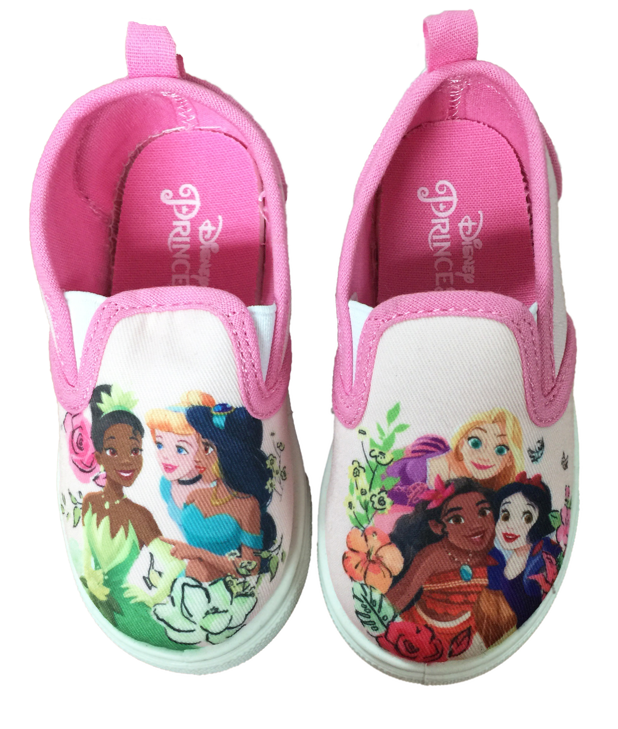Disney Princess Girls' Slip On Sneaker (Pink, 6 Toddler)