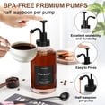 thumbnail image 4 of Dispensador de sirope de café SHANNA Glass de 500 ml con bomba, paquete de 2, 4 of 7