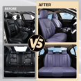 thumbnail image 7 of FLORICH Front Set Car Seat Covers, Luxury Faux Leather Seat Protectors, Automotive Seat Cover Universal Fit for Most 5 Seats Vehicles, Purple, 7 of 7