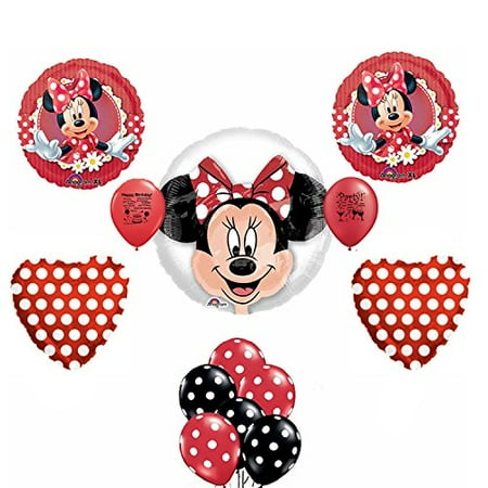 Minnie Mouse Party Supplies Birthday Party Balloon Kit Walmart Com