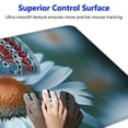 thumbnail image 3 of Round Mouse Pad,  Beautiful Wildflowers Chamomile Round Desk Mat, Butterfly In Morning Haze Gaming Mouse Pad with Non-Slip Base Stitched Edge,Round Computer Keyboard Mouse Mat for Home Office Work, 3 of 6