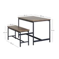 thumbnail image 2 of Juego de Comedor 3 Piezas: Mesa y Bancas, Diseño Moderno, 2 of 9