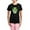 With Pink Camo Pant, variant on CafePress - Shamrock Sugar Skull Women's Dark Pajamas - Women's Short Sleeve Print T-Shirt and Pants Dark Cotton Pajama Set
