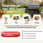 Z GRILLS BBQ Master Wood Pellet Grill & Smoker 8 in 1 Grill Auto Temperature Control, 567 sq.in Cooking Area for Outdoor Cooking