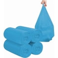 thumbnail image 1 of 2-4 galones de bolsas de basura de mano, 120 pequeñas bolsas de basura de mano gruesas para la oficina, la cocina, los contenedores de basura del dormitorio, bolsas sólidas de basura (azul), 1 of 6