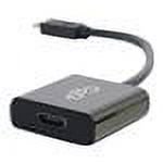 UPC: 0757120294740 | C2G USB 3.1 USB-C to HDMI Audio/Video Adapter – Black (TAA Compliant) external video adapter – black