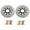 Black, variant on Front Brake Discs Rotors Pads For KAWASAKI ZX6R Ninja 636CC 2013-2019 2014 2015 2016 2017 2018