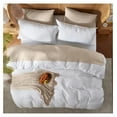 thumbnail image 5 of White Duvet Cover King Size - Soft Double Brushed King Duvet Cover Set, 3 Piece, with Button Closure, 1 Duvet Cover 104x90 inches and 2 Pillow Shams, 5 of 9