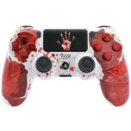 Bloody Hands PS4 PRO Rapid Fire Custom Modded Controller 40 Mods for All Major Shooter Games & More, Custom TouchPAD