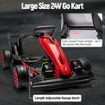 thumbnail image 6 of Electric Go Kart for Kids,24V Electric Drift Kart Car with Adjustable Seat, 7.5 MPH Battery Powered Drift Cart for Kids,Max Load 135lbs,Two 200W Motors, 6 of 7