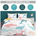 thumbnail image 6 of Duvet Cover Queen Size Marine Animals Such As Whales 3 Pcs Duvet Cover Set Bedding Sets Queen Soft Breathable, 6 of 6