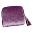 thumbnail image 3 of Bolsa pequeña para guardar joyas, bolsa de regalo, portátil, 5 compartimentos, organizador práctico con cremallera para pendientes y viajes. Púrpura, 3 of 9