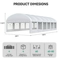 thumbnail image 2 of Dextrus 20ft x 40ft White Outdoor Canopy, Detachable Sidewalls, 2 of 7