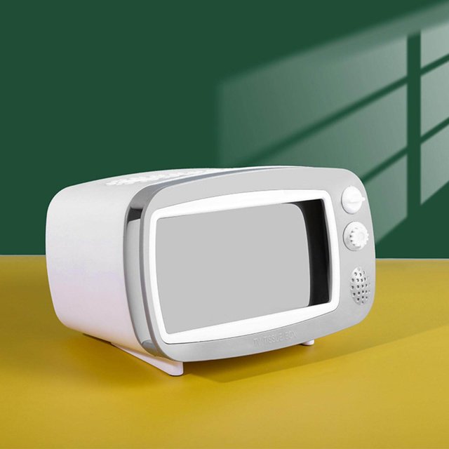 pitrice TV Shaped and Mobile Phone Stand Facial Napkin Dispenser Grey