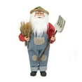 thumbnail image 2 of Northlight 18" Red and Blue Santa Claus Holding a Sheaf of Wheat Christmas Figurine, 2 of 2