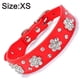 thumbnail image 2 of Lindo collar para perro y gato con diamantes de imitación de flores, collar brillante de cuero PU, 2 of 5