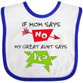 thumbnail image 3 of Inktastic If Mom Says No, My Great Aunt Says Yes Boys or Girls Baby Bib, 3 of 4