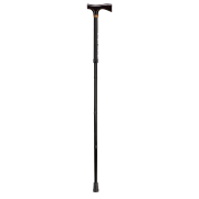 DMI® Lady's Designer Adjustable Aluminum Folding Cane, 36", Black