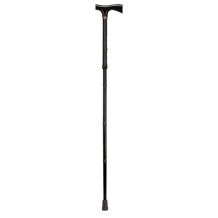 DMI® Lady's Designer Adjustable Aluminum Folding Cane, 36", Black